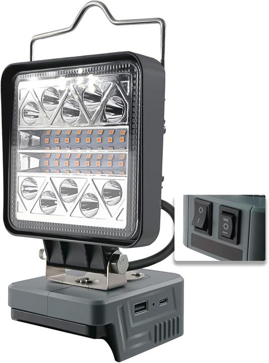 Produktbild Lakuda LED-Spotscheinwerfer 800-1800 Lumen für BOSCH Blue Series 18V Batterie (800 lm)