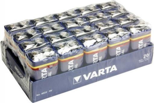 Produktbild Varta Industrial (20 Stk., 9V Block, 640 mAh)