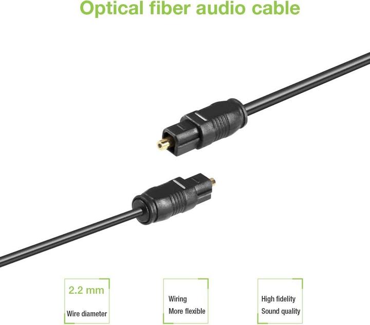 Produktbild Techly 1m Toslink/Toslink (1 m, TOSLINK)