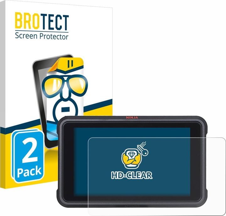 Produktbild BROTECT Schutzfolie Displayschutz Klar (2 Stück, Ninja V)