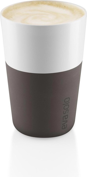 Actual product image Eva Solo Latte Macchiato Mug 360 ml, 2 pieces, Brown/White (360 ml, 2 x)