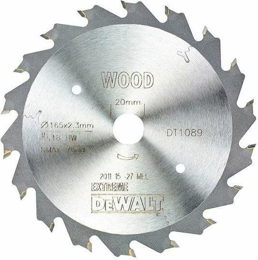 Produktbild DeWalt DT1089-QZ EXTREME Tauch-Kreissägeblatt 165x2x20 18WZ
