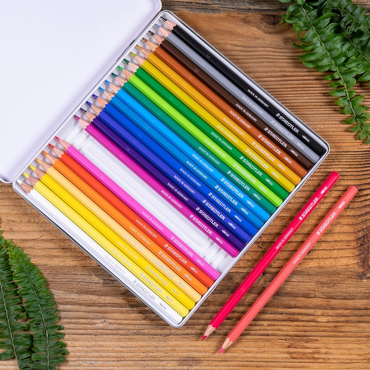 Produktbild Staedtler 146 10C Wasservermalbare Farbstifte (24 Farben, 24 x)