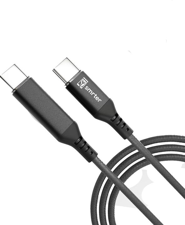 Produktbild Smrter USB-C Kabel USB 2.0 USB-C® Stecker, USB-C® Stecker 1 m Anthrazit mit OTG- (1 m, USB 2.0, 100 W)