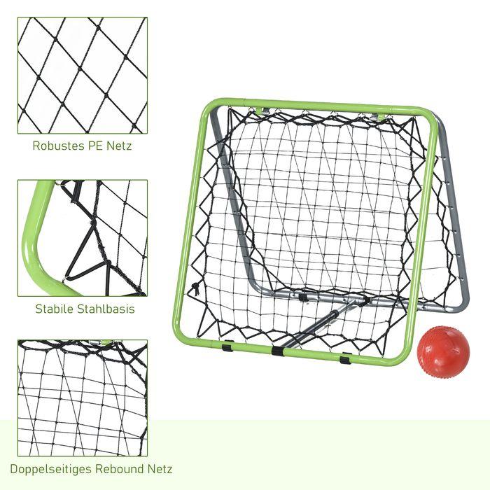 Produktbild Swisshandel24 Fussball Rebounder Kickback Tor Rückprallwand Netz für Baseball Basketball beidseitiger Rückprall Ve