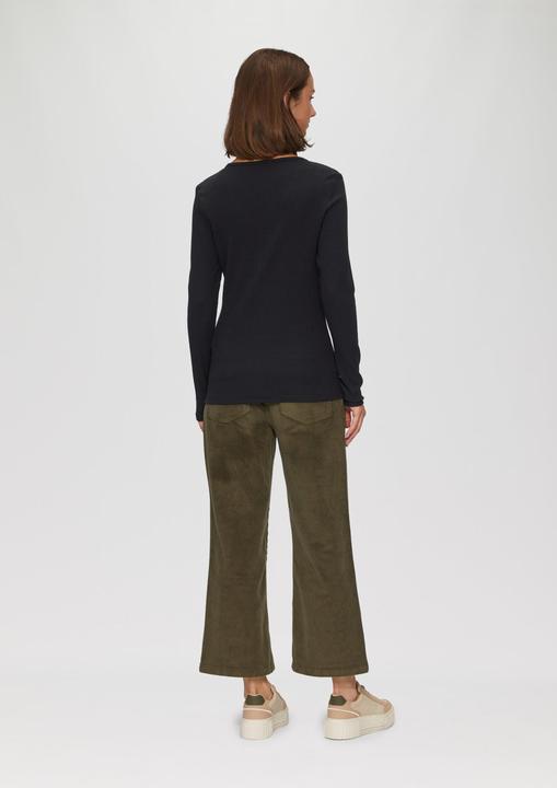 Actual product image S.Oliver T-Shirt Stretchiges Longsleeve mit Henleyausschnitt (34)