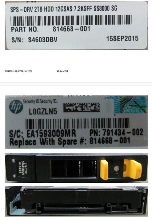 Image du produit HPE DRV 2TB HDD 12GSAS 7.2KSFF (2 To, 2.5")