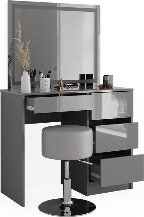 Produktbild Vicco Sherry mit Hocker und Beleuchtung (90 x 75 x 40 cm)