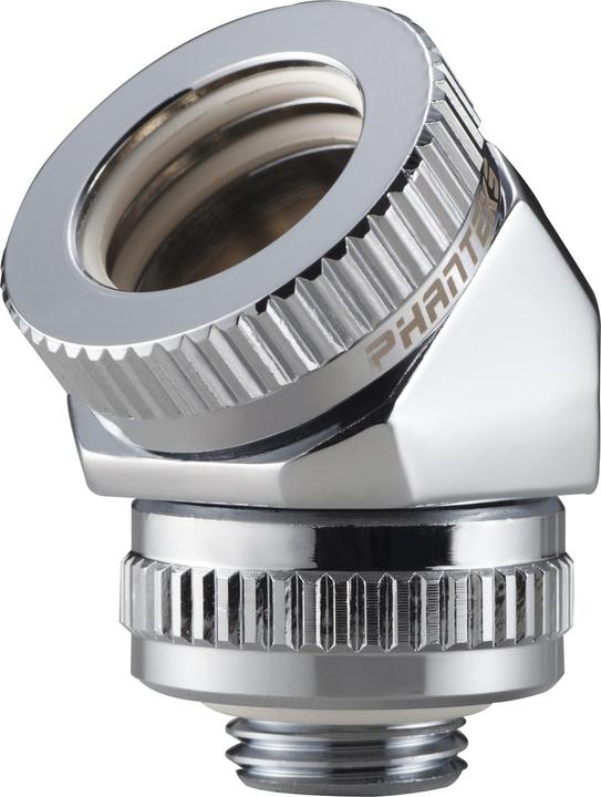 Actual product image Phanteks Glacier Rotary connector 45 degree G1/4 inch male to 16mm female hardtube - rotatable