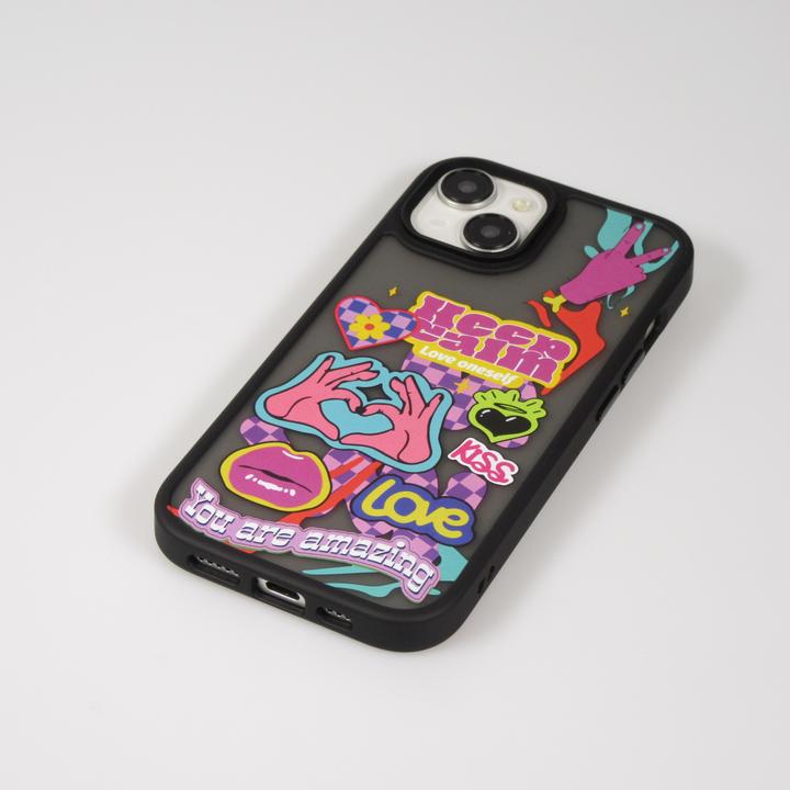 Produktbild PhoneLook Hülle Gummi Blur Keep Calm transparent (Apple iPhone 15)