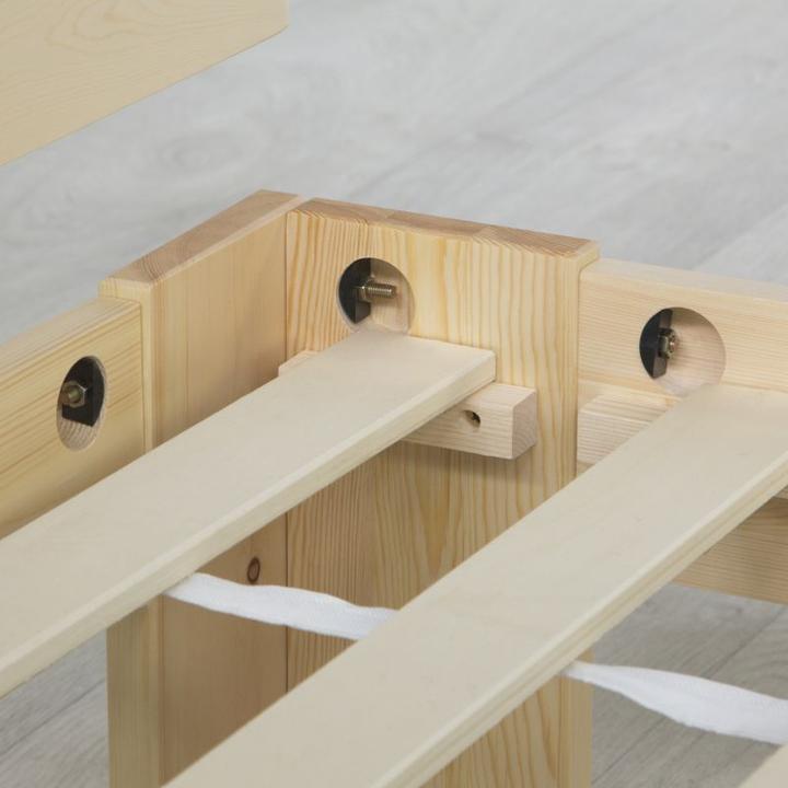 Immagine prodotto Homestyle4u Holzbett mit Matratze & Lattenrost (140 x 200 cm)
