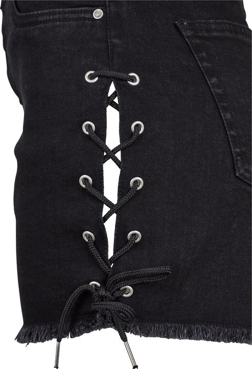 Produktbild Urban Classics Ladies Highwaist Denim Lace Up Shorts (26)