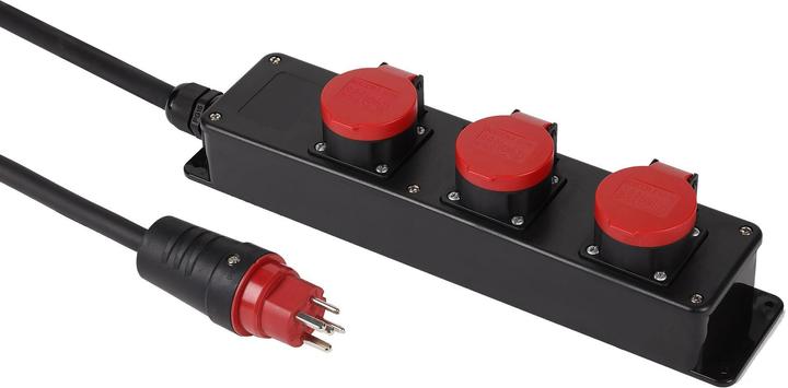 Image du produit Schönenberger Steckdosenleiste Kunststoff 3xT25 IP55 (3x, 3 m)