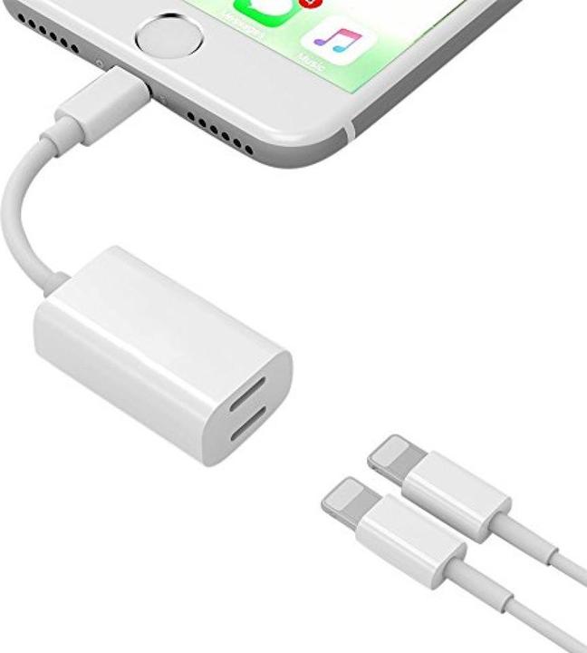 Actual product image PowerGuard 2 in 1 Dual Lightning Audio & Charge Adapter Splitter (Lightning, Lightning)