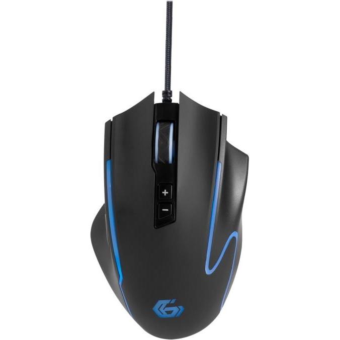 Gembird Gaming-Maus 7-Tasten LED-Beleuchtung (Kabelgebunden), Maus, Schwarz