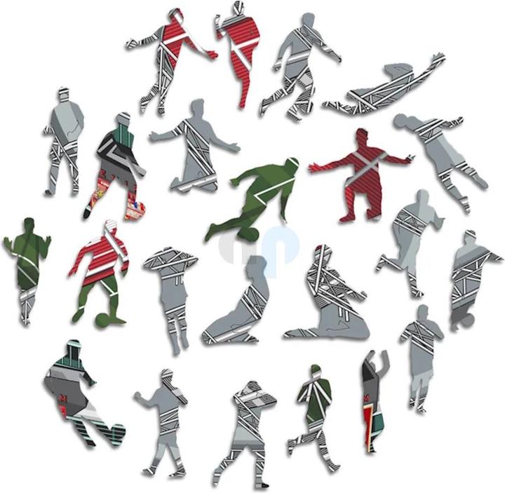 Actual product image Iconic Arsenal FC - Emirates Stadium - Wooden Puzzle Size M (270 pieces) (270 pieces)