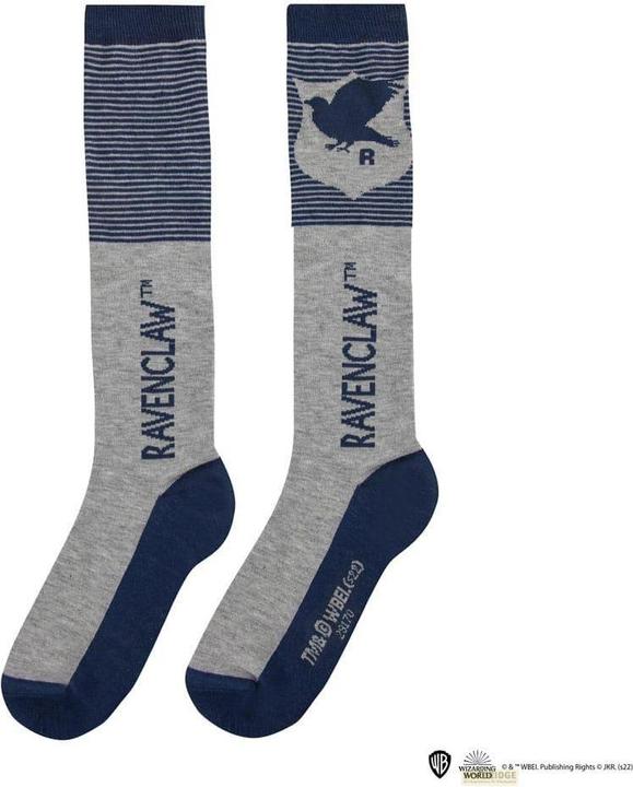 Immagine prodotto Cinereplicas Set di 3 calzini Ravenclaw al ginocchio - Harry Potter CR1643 (confezione da 3, 35 - 40)