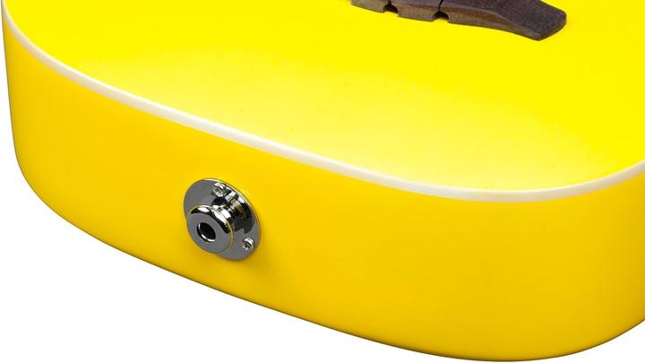 Actual product image Ibanez URGT100 Sun Yellow High Gloss electric-acoustic tenor ukulele with gigbag (Tenor)