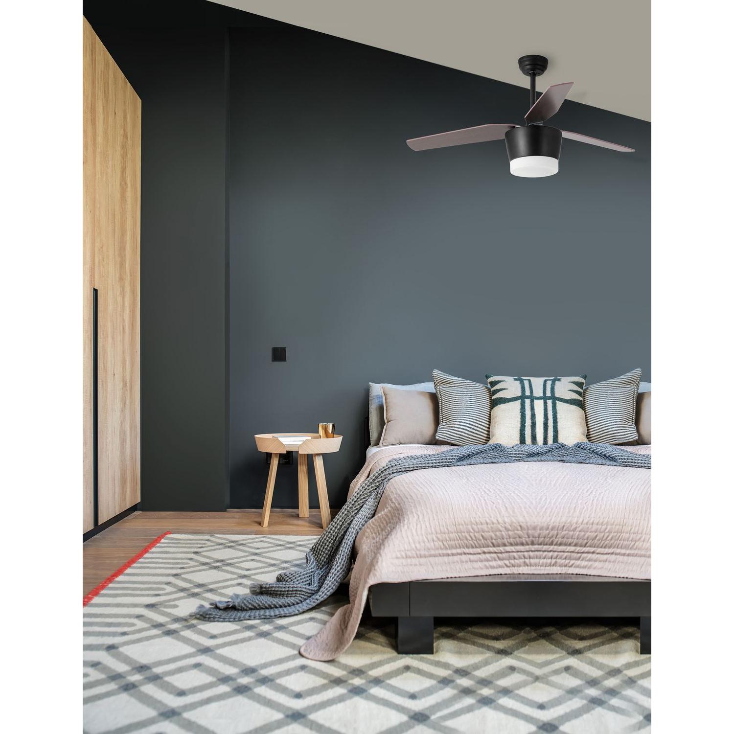 Thumbnail - Nova Luce MONSOON LED Ventilator Schwarz 18W Warmweiss 38-51x132cm 5260251, Ventilator, Schwarz
