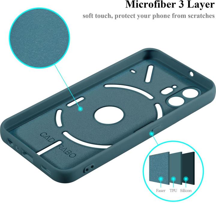 Actual product image Cadorabo Bumper Case for Nothing Phone 2 TPU Liquid Silicone Cover (Nothing Phone (2))