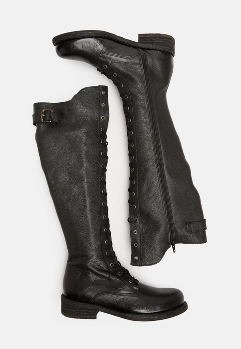Produktbild Felmini Gredo A425, der hohe Biker-Schnürstiefel von, ist aus Glattleder mit einem Finish aus Vintag (37)