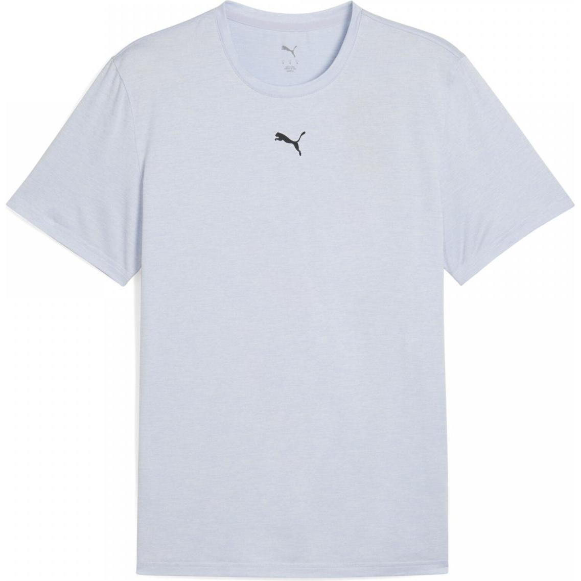 Puma, Herren, Sportshirt, M TAD ESSENTIALS HEATHER CAT Tee (CF small cat) (L), Grün, L