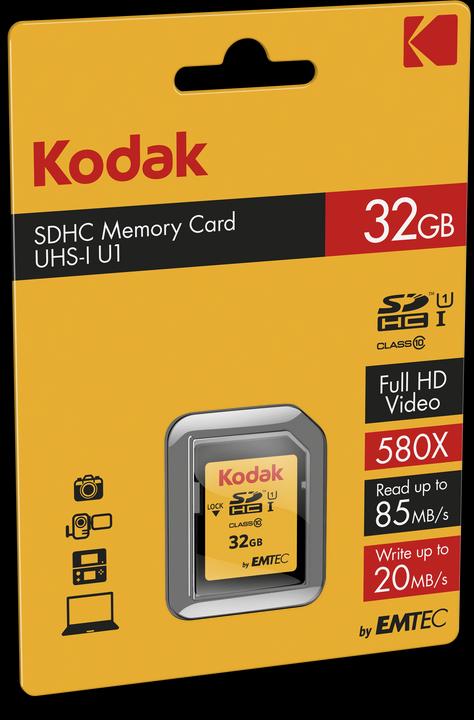 Produktbild Kodak SDHC 32GB Class10 U1 (32 GB, SDHC, U1, UHS-I)