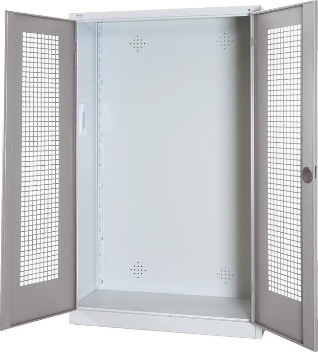 Produktbild C+P Modul-Sportgeräteschrank (HxBxT: 195x120x50 cm, mit Lochblech-Flügeltüren)
