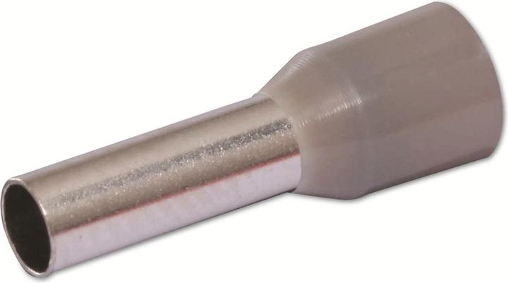 Actual product image Quadrios 22C430 Wire end ferrule 4 mm² Partially insulated Grey 1 set