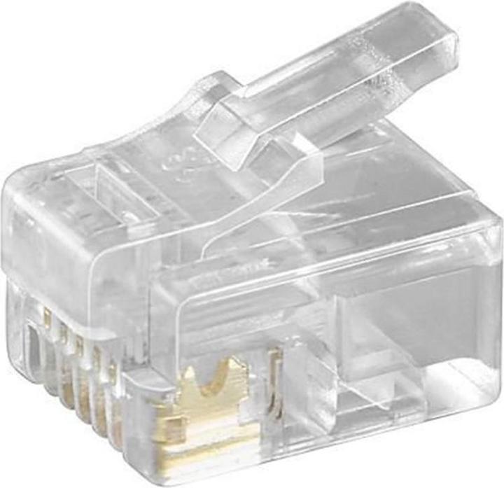 MicroConnect Fiche modulaire RJ12 6P6C, 10pcs