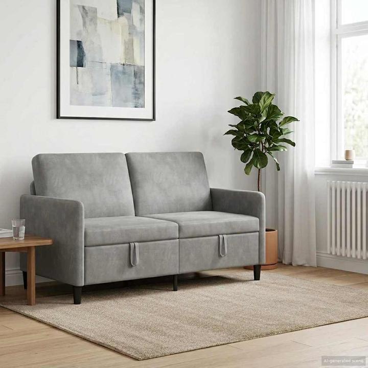 Produktbild vidaXL Sofa mit Stauraum (2-Sitzer)