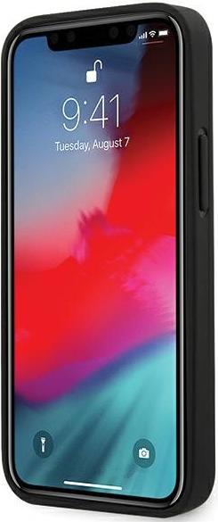 Produktbild BMW M Hard Case PU Carbon Tricolor Stitch für Apple iPhone 12 mini - black (Apple iPhone 12 mini)