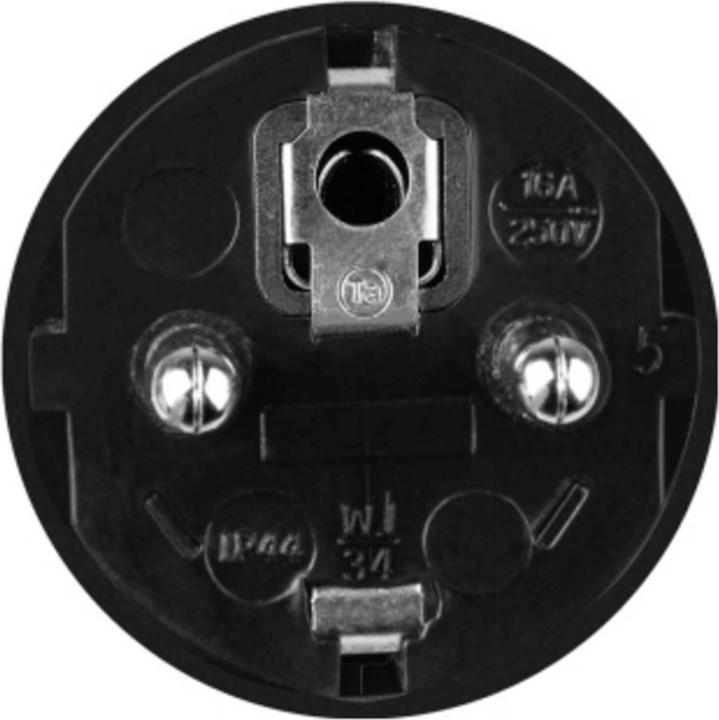 Actual product image GreenCell Adapter from red 16A 400V CEE coupling 5-pole socket to Schuko 230V plug (CEE 16, Type 1, 3.70 kW, 16 A)