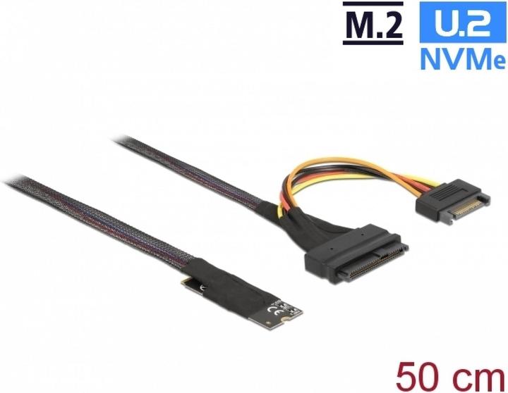 Actual product image Delock M.2 Key M to U.2 SFF-8639 NVMe adapter