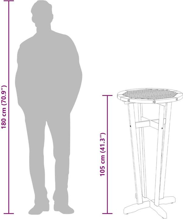 Produktbild vidaXL Garten-Bartisch