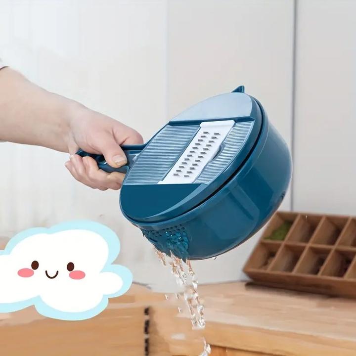 Actual product image ASMI Multifunctional vegetable slicer 9-piece vegetable slicer