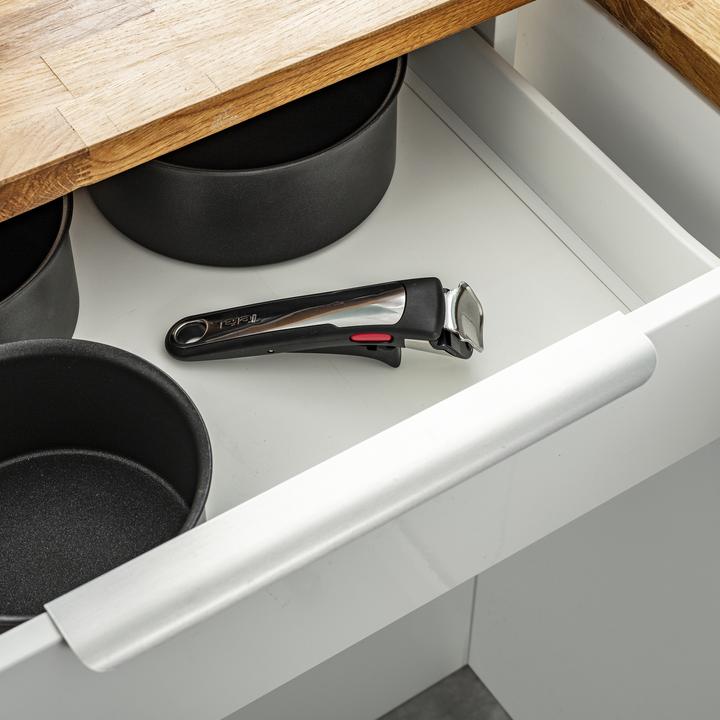 Immagine prodotto Tefal Manico Ingenio Premium con intarsio in acciaio inox (18.30 cm, Metallo, Materiale sintetico)