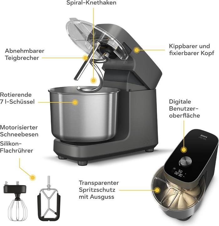 Produktbild Ooni Halo Pro Spiralteigmaschine (750 W)