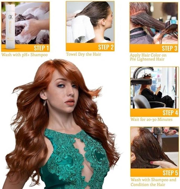 Actual product image Gk Hair Juvexin (Cold Dark Blonde)