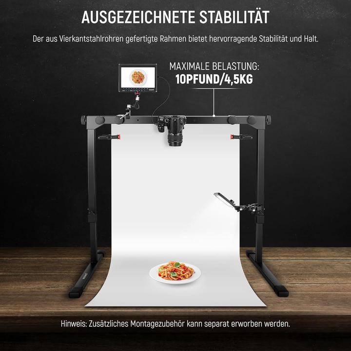 Actual product image Neewer ST200 Overhead Table Top Mount Stand (Further accessories)