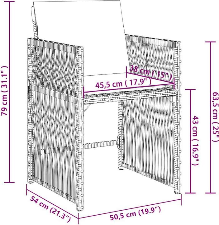 Produktbild vidaXL Gartenstuhl