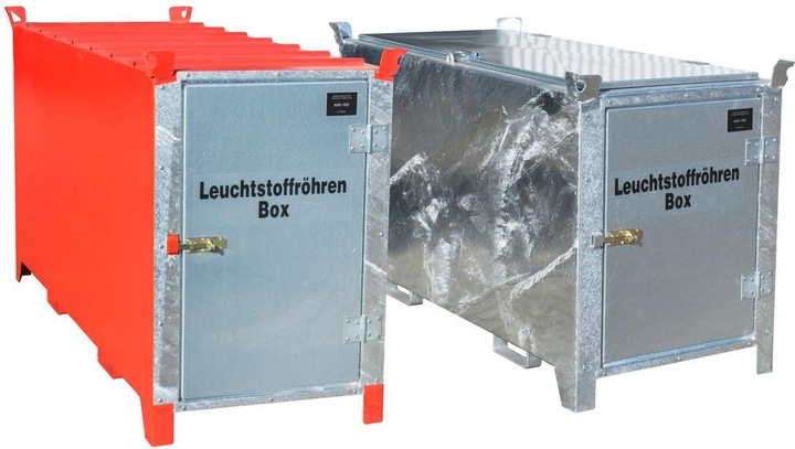Immagine prodotto eurokraft pro Contenitore per tubi fosforescenti, verniciato, capacità 1000 l, 1100 pz. Ø 25