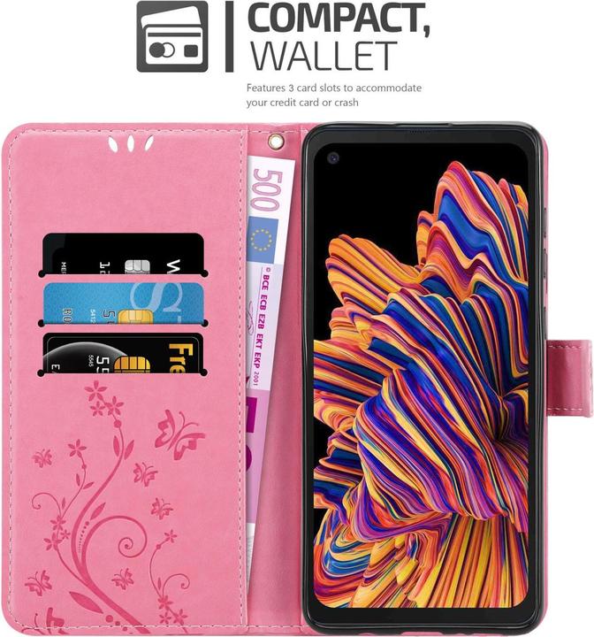 Image du produit Cadorabo Pochette Flower Book (Samsung Galaxy Xcover Pro)