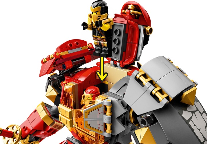 Actual product image LEGO Fire Stone Mech (71720, LEGO Ninjago)