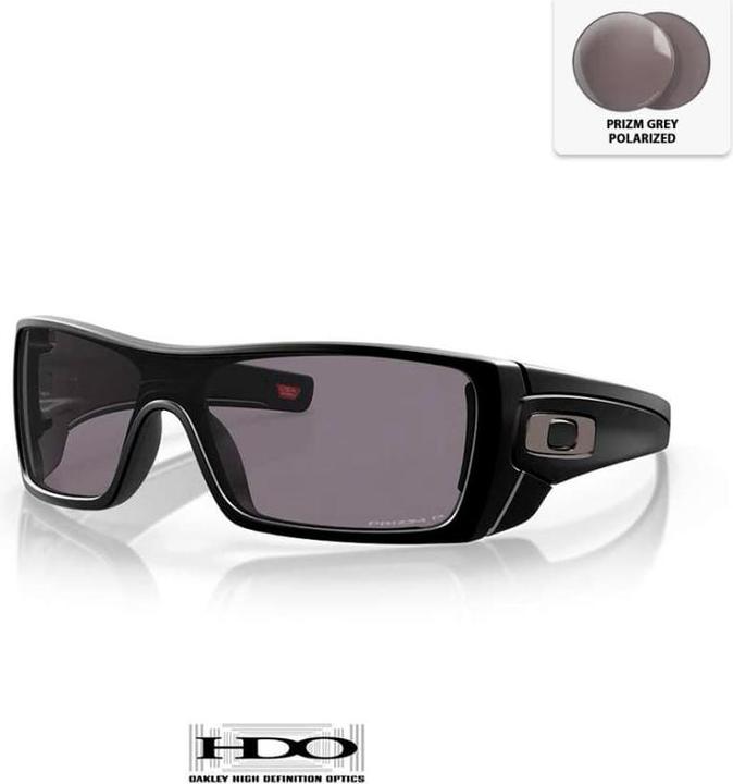 Oakley Occhiali da sole Batwolf - Lenti Prizm polarizzate grigie - Montatura nera