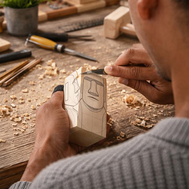 Image du produit Mikamax - Moai Wood Carving Kit