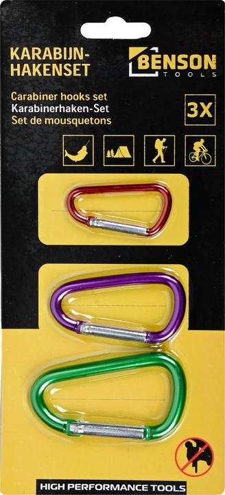 Image du produit Benson Set de mousquetons 3 pcs porte-clés