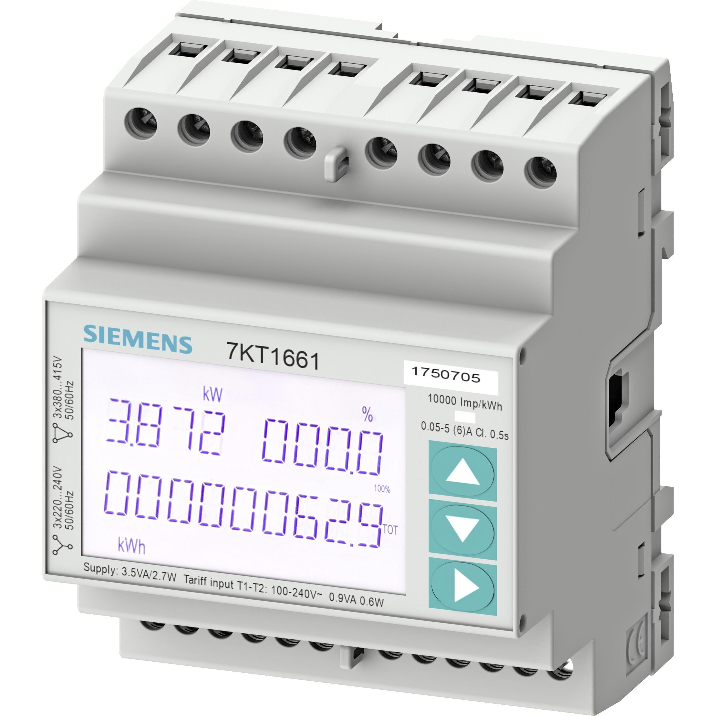 Siemens, Energiemessgerät, PAC1600: 3 phasig / 5A Mbus
