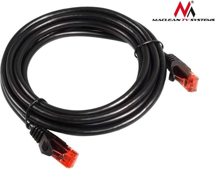 Produktbild Maclean MCTV-741 MCTV-741 Patchkabel UTP cat6 Kabel Stecker-Stecker 20m schwarz (U/UTP, CAT6, 20 m)