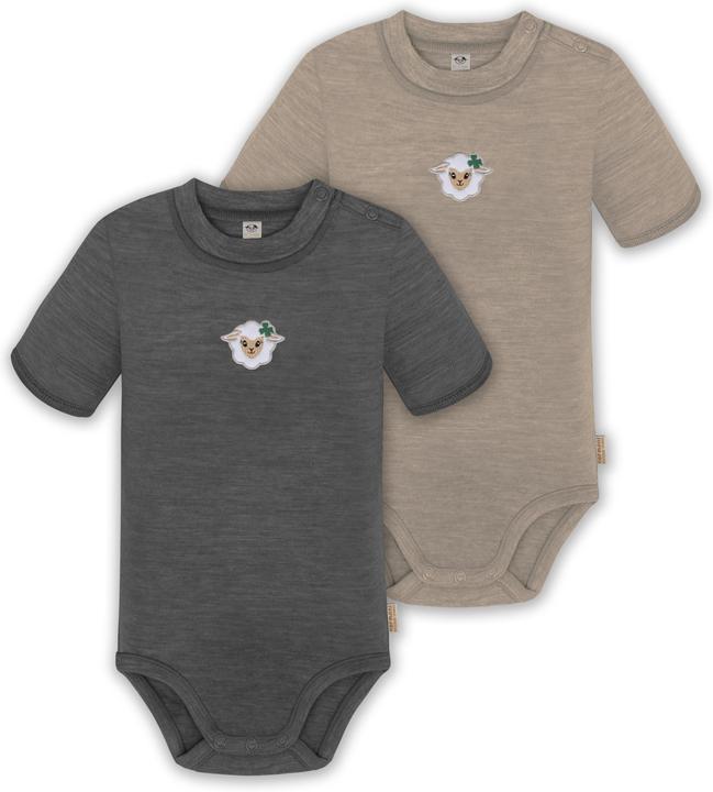 Normani 2er Set Baby Merino Kurzarmbody „Tihoi" - 9317